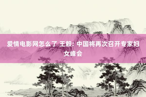 爱情电影网怎么了 王毅: 中国将再次召开专家妇女峰会