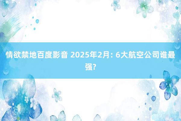 情欲禁地百度影音 2025年2月: 6大航空公司谁最强?
